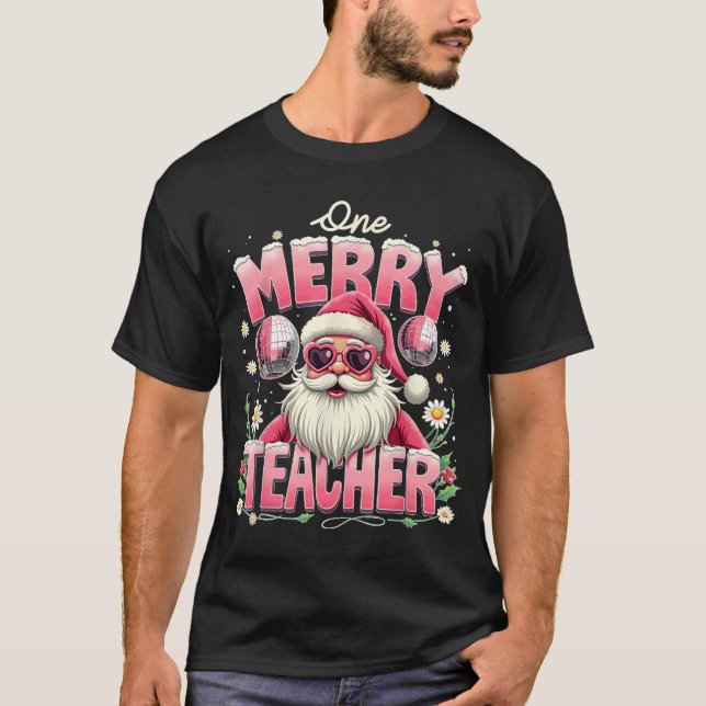 Camiseta Professor de Feliz Santa Claus Papais noeis de pro (Frente)
