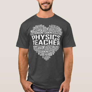 Camiseta Professor de Física Coração