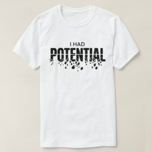Camiseta Professor de Física Engraçado Eu Tinha Potencial H