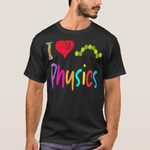 Camiseta Professor de Física Eu Amo Física Lagarta Comilona