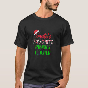 Camiseta Professor de Física Favorita Santas Oferece Chrits