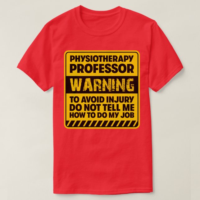 Camiseta Professor de Fisioterapia2 (Frente do Design)