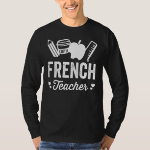 Camiseta Professor de Francês de Volta às Aulas Crianças  C