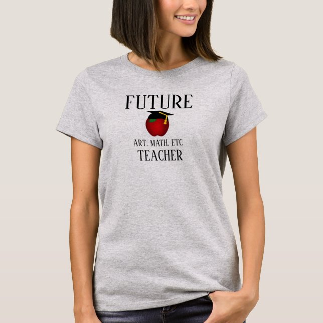Camiseta Professor de Futuro Graduação de Apple Personaliza (Frente)
