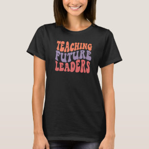 Camiseta Professor de futuros líderes do ensino da Groovy R