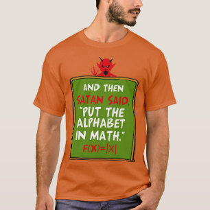 Camiseta professor de geek de matemática/professor de artes