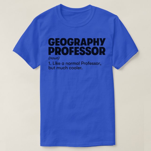 Camiseta Professor de Geografia (Frente do Design)