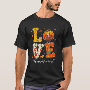 Camiseta Professor de Geografia do Amor Vida à Professora T