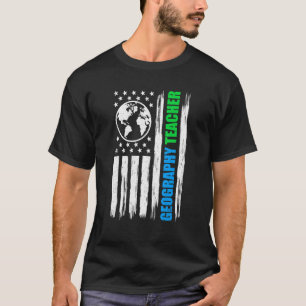 Camiseta Professor de Geografia Ensino de Geografia da Regi
