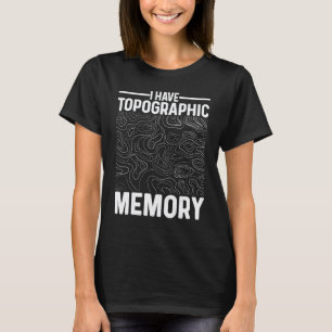Camiseta Professor de Geografia Eu Tenho Memória Topográfic