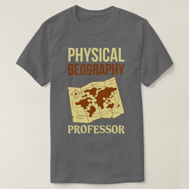Camiseta Professor de Geografia Física (Frente do Design)