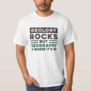 Camiseta Professor de Geografia Mundo Engraçado Continente