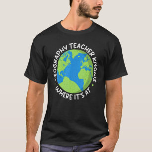 Camiseta Professor De Geografia Sabe Onde Está O Professor 
