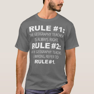 Camiseta Professor de Geografia Sempre Certa Nunca Errado G