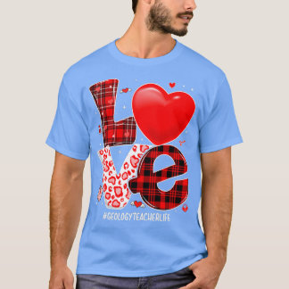 Camiseta Professor de Geologia do Amor Life Leopard Buffalo