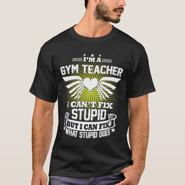 Camiseta Professor de ginástica dá presentes engraçados par (Frente)