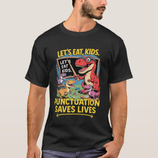 Camiseta Professor de Gramática Engraçado Aluno Escola Dino