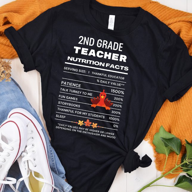 Camiseta Professor de Grau segundo Fatos Nutricionais de Aç (Criador carregado)