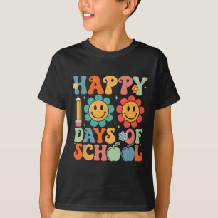 Camiseta Professor De Groovy Estudante 100º Dia Da Escola F