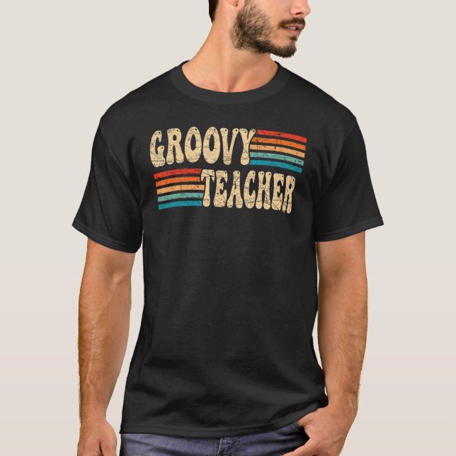 Camiseta Professor de Groovy na década de 70 Nostalgia esté (Frente)