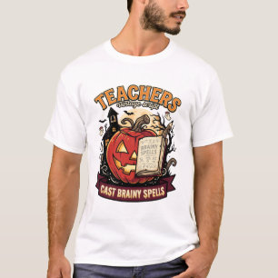 Camiseta Professor de Halloween Mágica Cerebral
