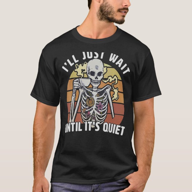 Camiseta Professor de Halloween, só esperarei até ficar qui (Frente)