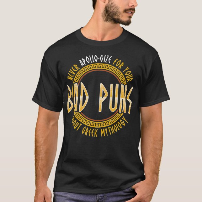 Camiseta Professor de História Apollo Pun, mitologia grega  (Frente)