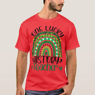 Camiseta Professor de História Sortuda Rainbow Saint Patric