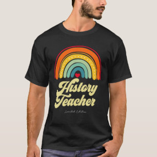 Camiseta Professor de História Vintage Retro Engraçado T