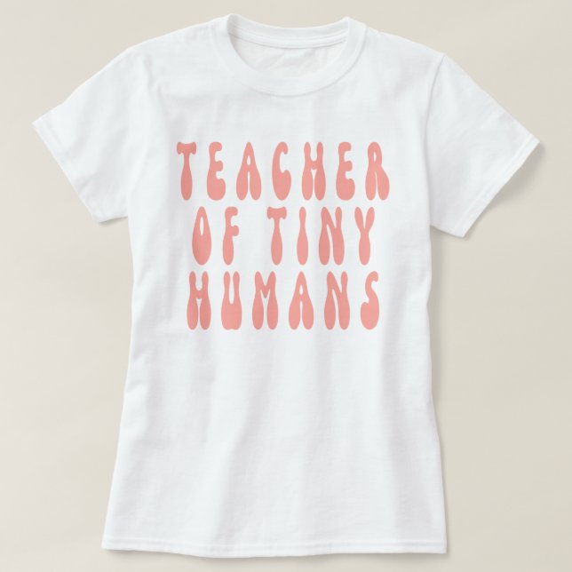 Camiseta Professor de Humanos Pequenos,professor,ensino,pré (Frente do Design)