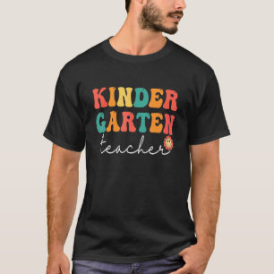 Camiseta Professor De Infância Groovy Vintage Primeiro Dia