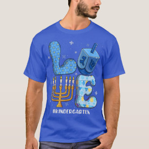Camiseta Professor de infantário de amor Chanukah judeu Han