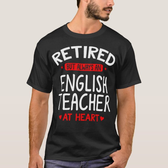 Camiseta Professor de Inglês Aposentado - Professor de Ingl (Frente)