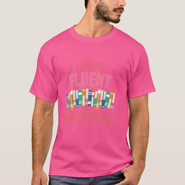 Camiseta Professor de Inglês Polícia Gramatical (Frente)