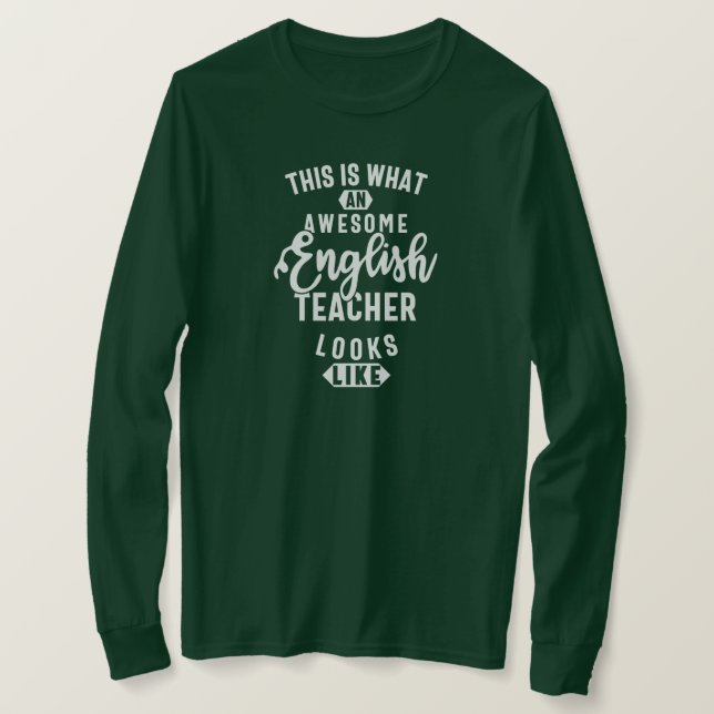 Camiseta Professor de inglês, professor inglês engraçado (Frente do Design)