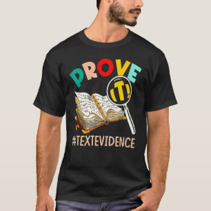 Camiseta PROFESSOR DE INGLÊS Prove É Prova Texto