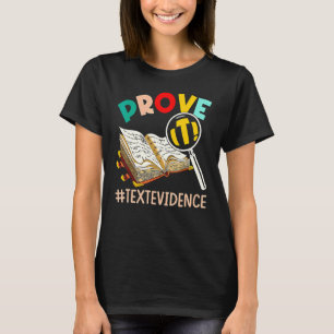 Camiseta PROFESSOR DE INGLÊS Prove É Prova Texto