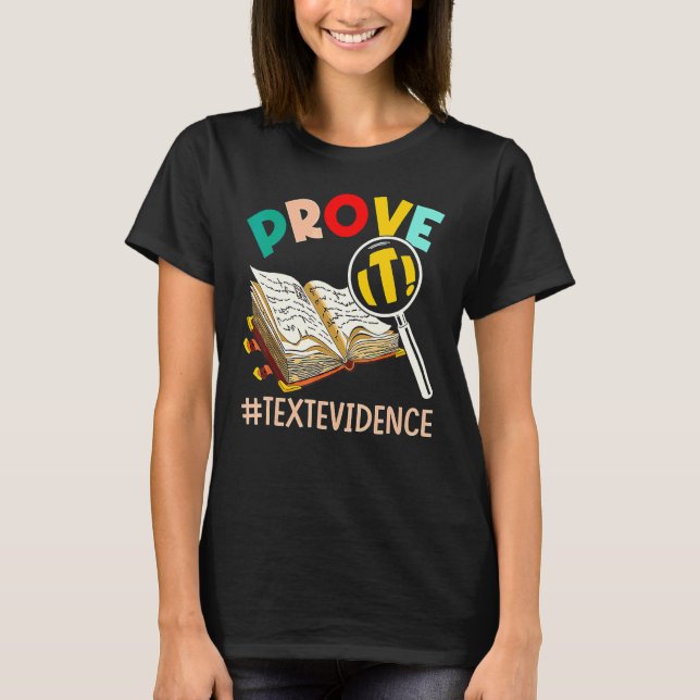 Camiseta PROFESSOR DE INGLÊS Prove É Prova Texto (Frente)