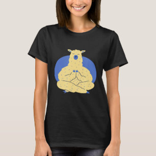 Camiseta professor de ioga Llama meditação animais relaxa