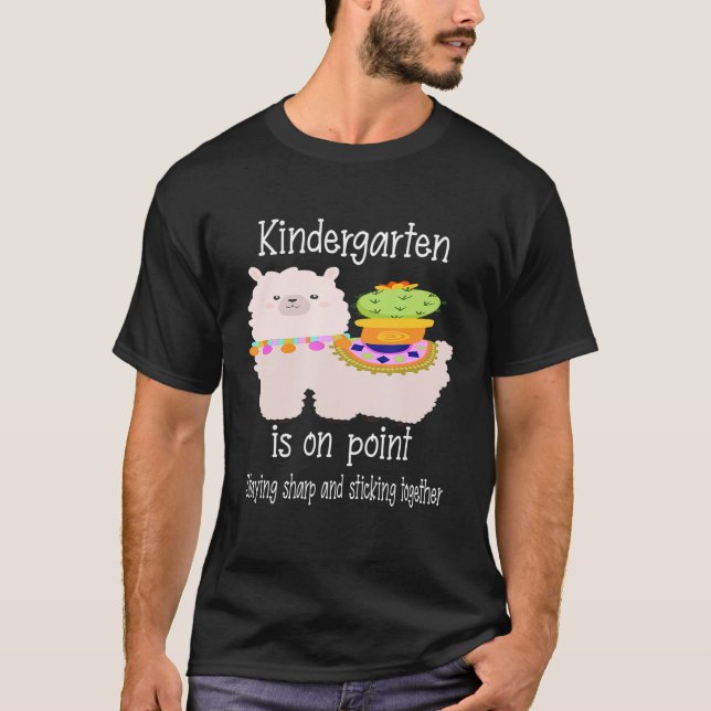 Camiseta professor de jardim de infância de volta à escola  (Frente)