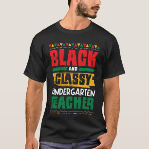 Camiseta Professor de Jardim de Infância Preto e Elegante H