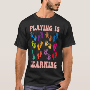 Camiseta Professor de Jardim de Infância Trabalhador de Cre