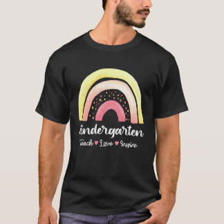 Camiseta Professor de Jardim de Infância Volta às Aulas Pri