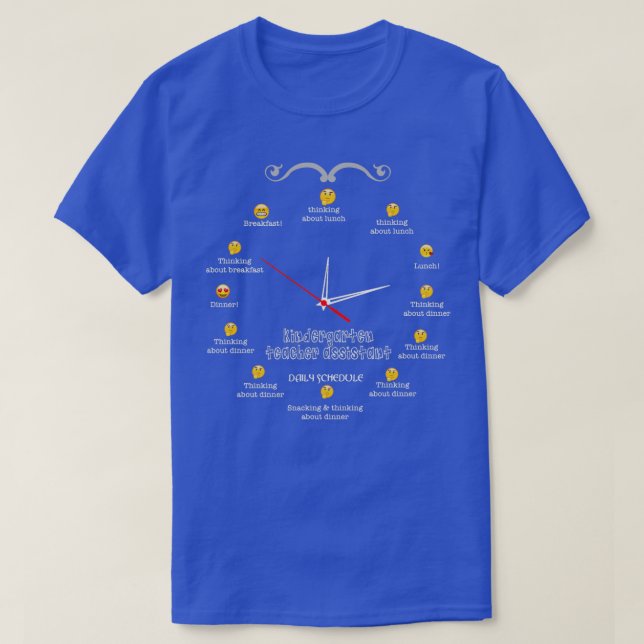 CAMISETA PROFESSOR DE KINDERGARTEN, ASSISTENTE NICE DESIGN (Frente do Design)