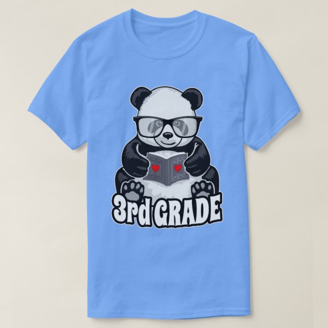 Camiseta Professor de Leitor De Livros De Panda Da Escola (Frente do Design)