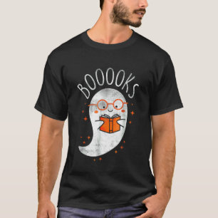Camiseta Professor de Leitura de Livro de Fantasma Bonito d