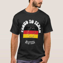 Camiseta Professor de Língua Alemã, ORGULHO PARA ENSINAR DE