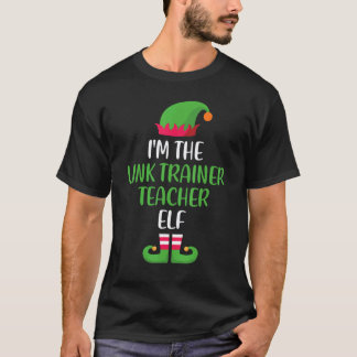 Camiseta Professor de Link Trainer Elfo Natal Família Corre