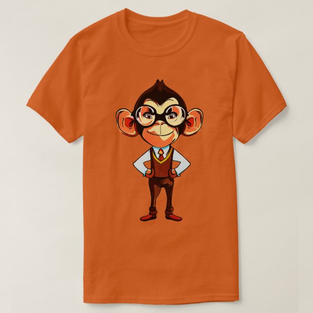 Camiseta Professor de macacos (Frente do Design)