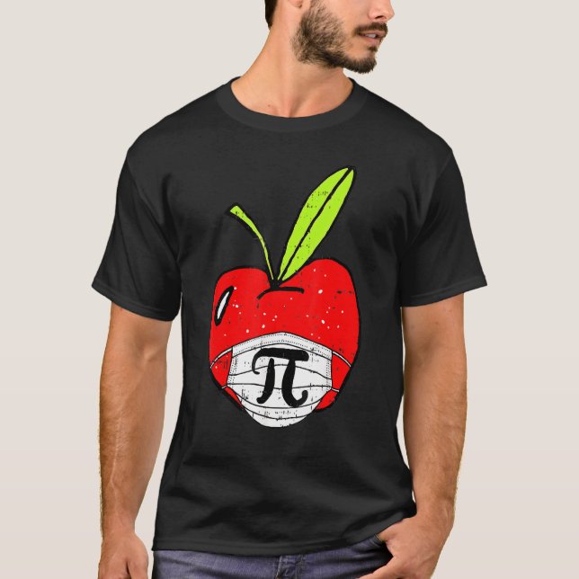 Camiseta Professor de Máscara de Máscara Cortês de Apple Pi (Frente)